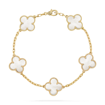 VCARA41800 - Vintage Alhambra bracelet, 5 motifs