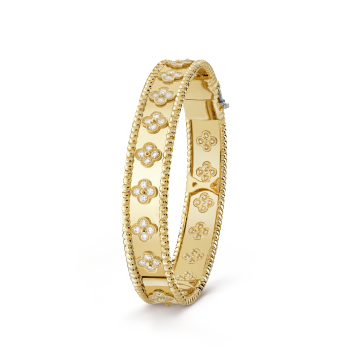 VCARO3YB00 - Perlée clovers bracelet, medium model