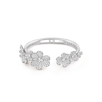 VCARPDYA00 - Frivole bracelet, 7 flowers, small model