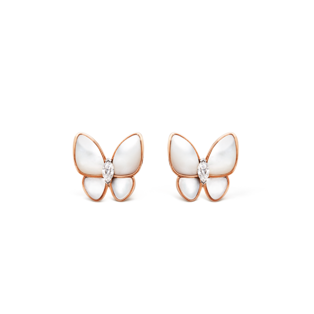 Two Butterfly earrings, Van Cleef & Arpels