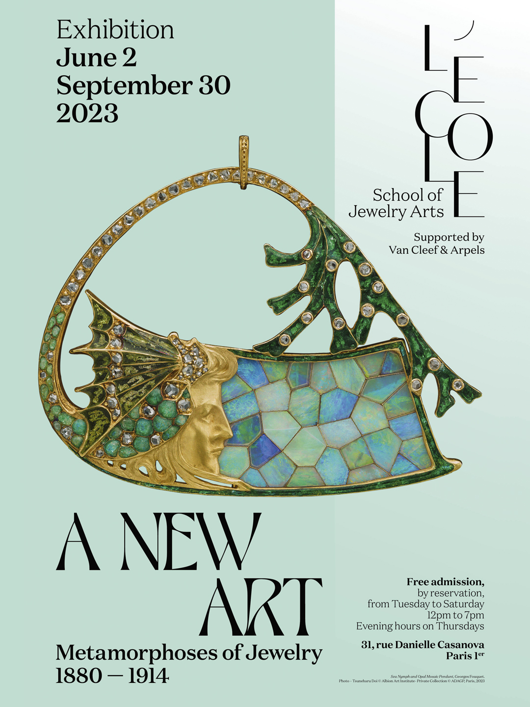 <p>"A New Art. Metamorphoses of Jewelry" exhibition at L'ÉCOLE School of Jewelry Arts</p>
 - Paris, France